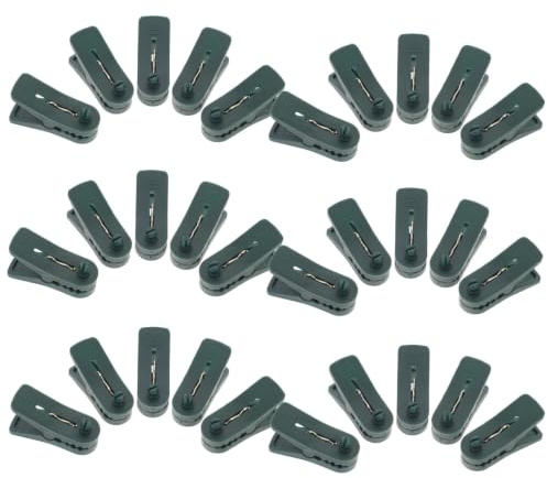 ELAYARD 30 Stück Ersatz Kerzenhalterclips aus Federbelastetem Metall Weihnachtsbaum Kerzenclips für Flammenlose LED Stabkerzen Vielseitige Dekoration für Adventskränze und Weihnachtsbäume
