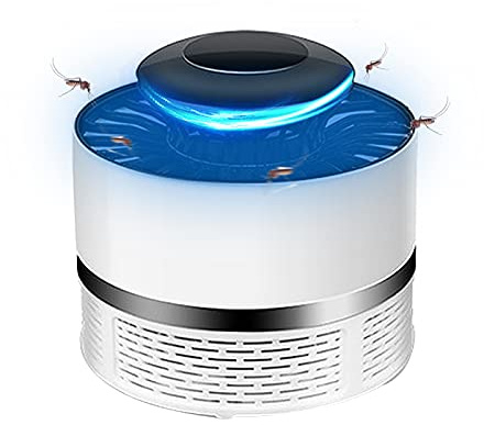 Lámpara matamosquitos por inhalación alimentada USB electroinsecticida y matamoscas con Ventilador de succión Trampa LED fotocatálisis