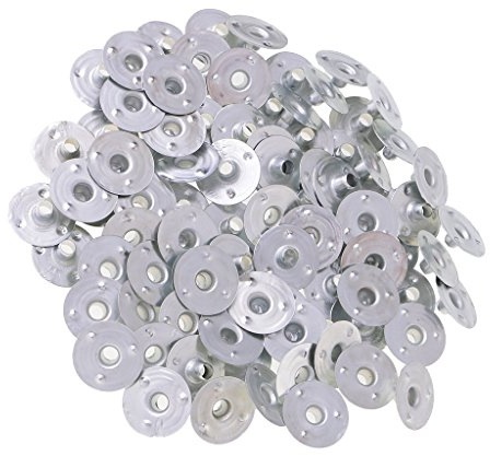 MagiDeal 200 Stück Metall Dochthalter Kerzendocht Halter Für Die Kerzenherstellung - Silber, 12,5x3mm