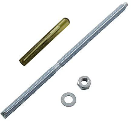 Lumonic Ankerstange + Verbundankerpatrone M8 x 190 Verzinkt I Zur Verwendung als Keilanker, Metalldübel, Bolzenanker, Blitzdübel I Für verschiedene Ar