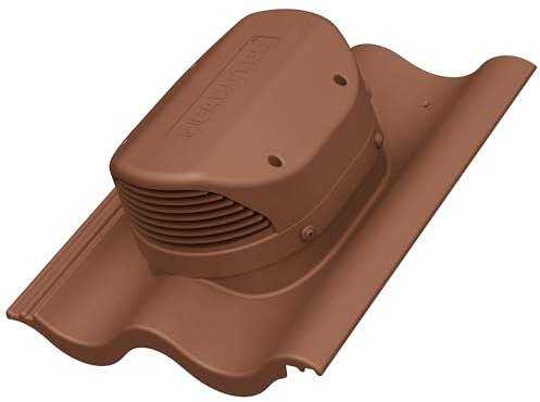 Parotec Flachlüfter für Braas - Harzer – Dachlüfter – RAL 8004 Ziegelrot | Entlüfter Lüftungsziegel für Nelskamp - Sigma, effektive Feuchtigkeitsableitung, UV-beständig