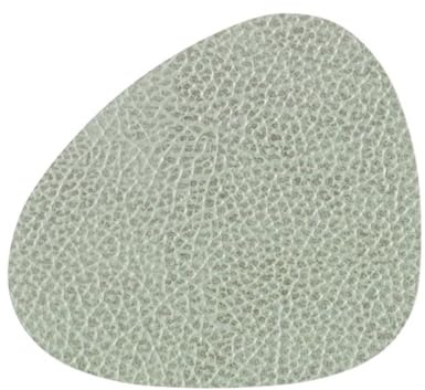 Lind DNA Glasuntersetzer Curve aus Leder Hippo in der Farbe Olivengrün, Größe: 11x13 cm, 983503