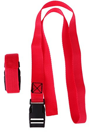 SM SunniMix Golf Trolley Gurt Koffergurt Kofferband PackriemenKofferband 25 mm Breite, Rot