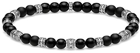 THOMAS SABO Armband Talisman schwarz 925 Sterlingsilber, Geschwärzt
