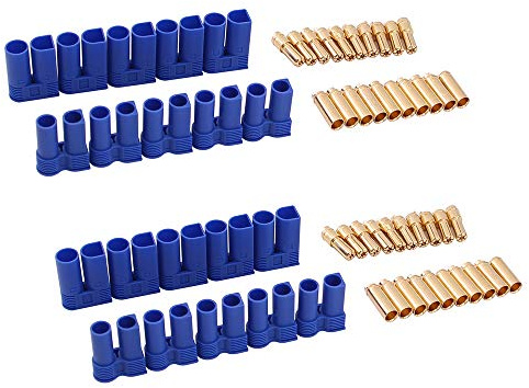 OliRC 10pairs Male Female EC5 Connector 5.0mm Glad Bullet Banana Plug for RC ESC Lipo Battery Electric Motor(C121-10)