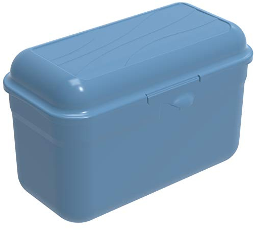 Rotho Fun boîte à lunch 1.75l avec fermeture à clic, Plastique (PP) sans BPA, bleu, 1.75l (19.5 x 10.5 x 12.5 cm)