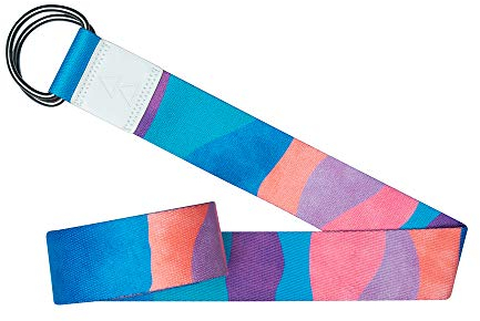 Yoga Design Lab Yogagurt 240 cm | Extra Langer, bunter Yoga Gurt, umweltfreundlich | Für eine intensivere Dehnung bei Gymnastikübungen (Mexicana)