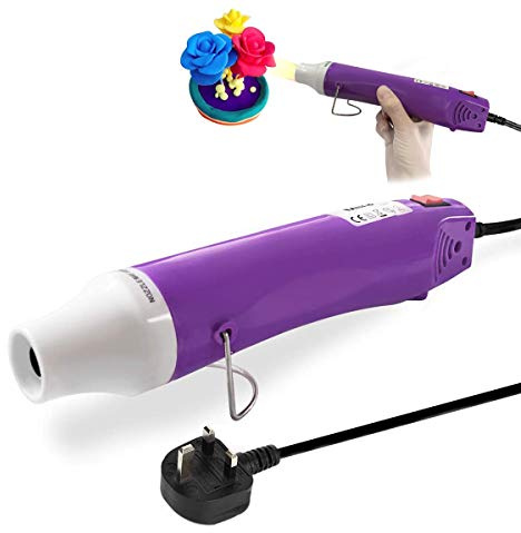 JUSONEY Mini Heat Gun - 300 Watt Portable Heat Gun Craft - Dual-Temperature Heat Tool with 6.5FT Power Cord for DIY Craft Embossing,Removing Paint Drying Crafts Electronics DIY (Purple)