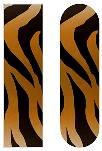 Tiger Skin Texture Skateboard-Griptape, Schleifpapier, Longboard-Aufkleber, Scooter, Deck, Sandpapier, 2 Stück