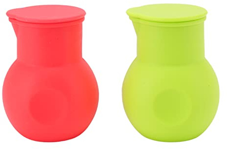 2 Stück Silikon-Schokoladen-Heiztopf, Roter und Grüner Schokoladen-Schmelztopf, Teiler, Schokoladen-Schmelztopf