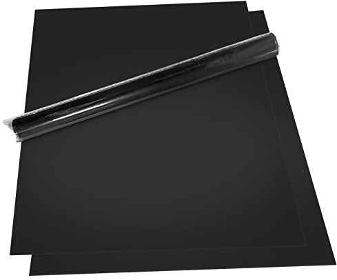 Ankier Fiberglass Baking Mat, Black, Rectangular, 60 cm x 40 cm, Fiberglass with Teflon Coating