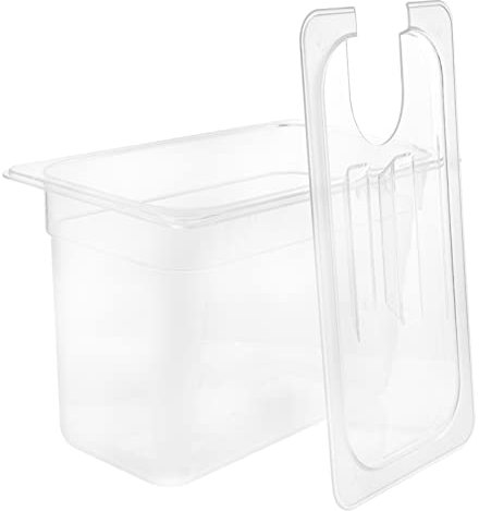 Healeved 1pezzi Contenitore Per Cottura Lenta Trasparente Bassa Temperatura Pratico Per Casa e Cucina Facile Da Pulire e Multiuso