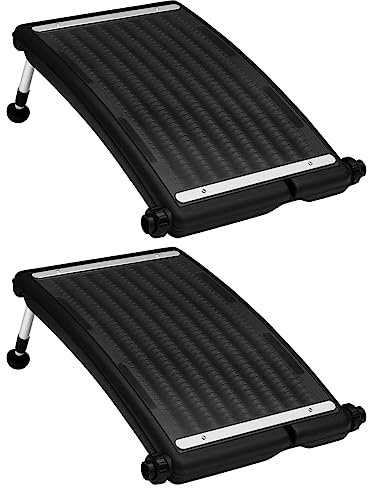 BULANED Solar-Heizungen für Pool Gebogen 2 STK Pool Solarheizung, Poolheizung, Poolzubehhör, Sonnenkollektor, 72,5x46 cm