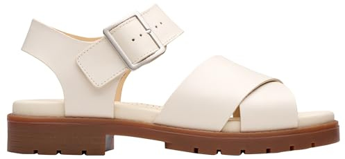 Clarks Orinoco Cross Womens Cream Leather, 8