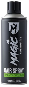 Magic Cosmetics Haarspray | Extra starker Halt | Haarspray Friseurbedarf | Haarstyling für alle Haartypen | Haarspray für Damen und Herren | Extra Volumen | Lang anhaltender Halt | 400ml | 1 Stück