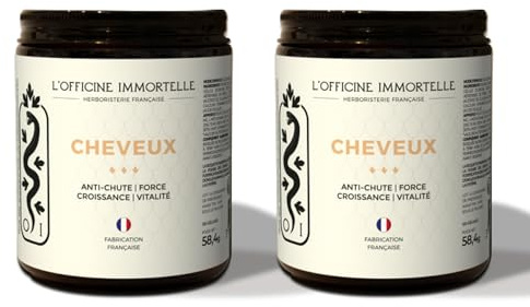 VITAMINES CHEVEUX | Anti-chute | Croissance et vitalité | Reminéralisant | Fortifiant (2 Vitamines Cheveux (2 mois))