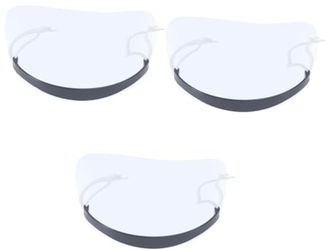 DOITOOL Gesichtsschutzmasken Für Haarschnitte Transparente Baffle-maske Für Friseure Und Heimgebrauch Augenschützend Und Bequem Für Entspannte Haarschnitte