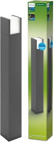 PHILIPS Outdoor Ultra-Efficient Arbour Wegeleuchte 3,8W, 2700 Kelvin, IP44 wetterfest, anthrazit