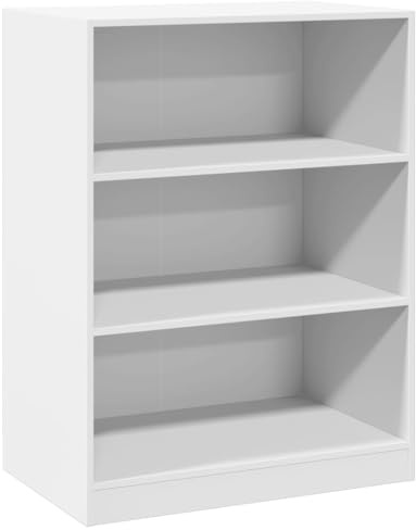 vidaXL Garderob vit 77x48x102 cm konstruerat trä