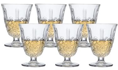 PWSHZ Vasos Cristal Copa de Vino Estable y Duradera, Copa de Vino Copa de Vino ultraclara for lavavajillas, decoración for Madres y familias Personaliza (Size : 240ml/8.1oz, Color : Clea