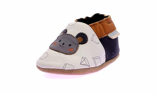 Robeez Garçon Geometric Style, Blanc Casse, 17/18 EU