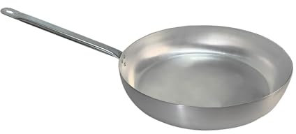 Sicignano | Padella Saltapasta per Piano Gas Elettrico, 26 cm, Alluminio, Manico in Metallo, Spessore 1,5-2 mm, Made in Italy - Padella per Mantecare Saltare Pasta