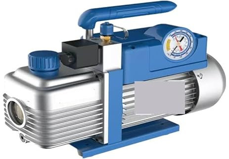 YQVEOT Pompa a Vuoto 370W 2L Nuova Pompa for Vuoto refrigerante a Due stadi V-i240SV Filtro pompaggio Pompa Aria condizionata for R410A, R407C, R134a, R12, R22 per Automobili, condizionatori d'Aria