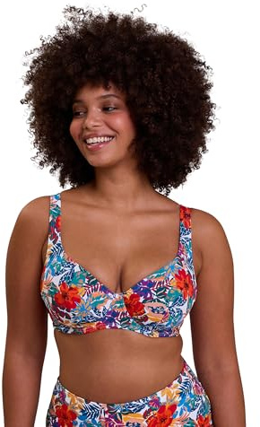 Sans Complexe Bikini da Donna Curaçao, Stampa Multicolore Tropicale, 4D