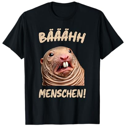 Lustiger Nacktmull Bäääh Menschen Ich Hasse Menschen Lustige T-Shirt