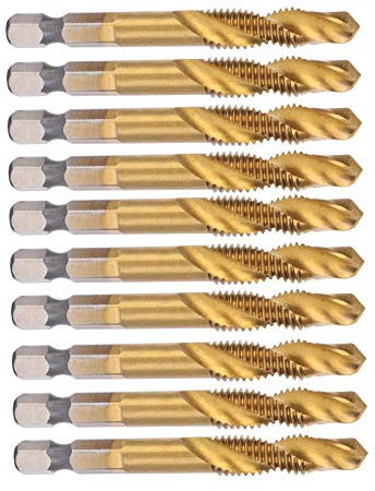Conjunto de brocas y tornillos para rosca, 10 piezas, M8 HSS, Brocas de acero de alta velocidad, 6,8 mm, Kit de herramientas para tornear y fresar