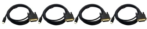 Lbvzxkad 4X USB da TIPO C un DVI da USB Tipo C un DVI 24+1 Adattatore 4K 30Hz (6FT/1.8M) per 3 per Pro 2017/2016