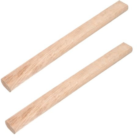 OSALADI Wooden Axe Handle Replacement Set 40cm 2pcs Woodworking Tool Handles for Forestry Chopping and Splitting Wood Accessories