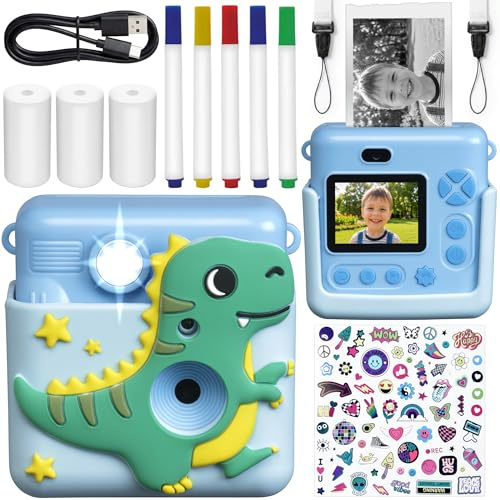 Denver Kinderkamera Sofortbildkamera mit 2,8 Display - Kinder Kamera Sofortdruck Thermodruck - Kids Camera Instant Print - Polaroid Kamera Kinder - Fotoapparat Kinder ab 3 Jahre