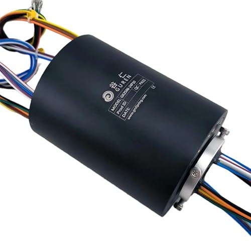 Joint de connexion électrique rotatif à bague collectrice électrique à trou traversant 24 voies 10A, alimentation électrique, anneau conducteur dédié