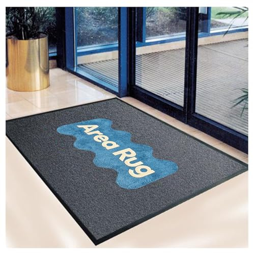 CVBN Personalised Doormat Customized Entrance Rugs with Logo Name Photo Entrance Custom Hallway Carpet for Indoor Outdoor for Accessories Party Commercial,90x150cm
