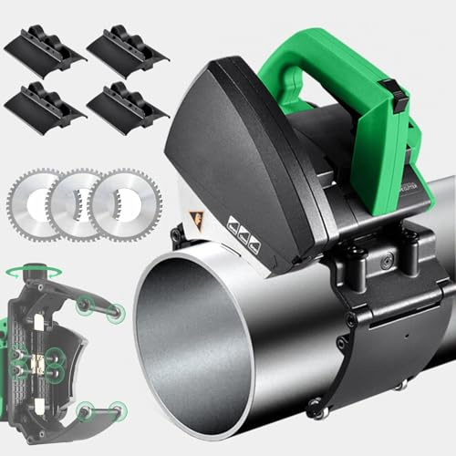 Cortadora De Tubos Automática De 1000W Con 3 Cuchillas De Precisión, Cortadora De Tubos Eléctrica De Acero Inoxidable De 15-220mm Para Cobre, Latón Y PVC, Plomería De Servicio Pesado
