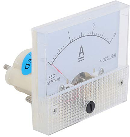 MasYosh 85C1 DC 0 3A Amperometro del Pannello Analogico, Misuratore di Corrente Ad Alta Precisione con Scala Schermata in Seta Trasparente per Armadio di Distribuzione di Potenza