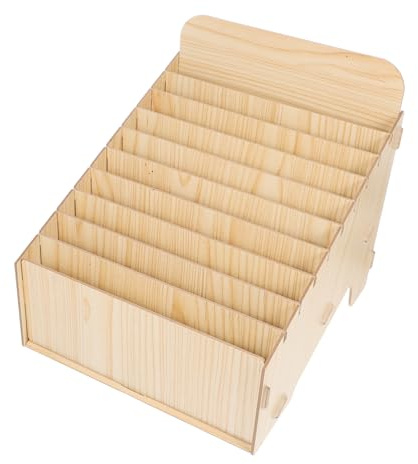 SAFIGLE Organizer in Legno con Scomparti per Fatture e Documenti Grande capacità per Ufficio Casa o Negozio Accessorio Pratico per Smistamento Posta e Ricevute