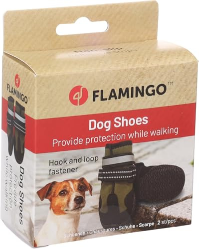 hundeschuhe - Glea - 2 Stück - grün - XXS - 5,7x5,4x11,7 cm - Polyester - Harte Sohle - rutschfest - reflektierend
