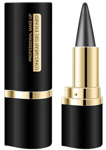 Long Wear Gel Eyeliner, Lápiz Delineador De Ojos En Barra, Delineador De Ojos En Gel, Crema Delineadora De Ojoss, 4 Colores De Secado Rápido Y Fácil Control Para Sombras Ahumadas