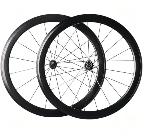 700C Bicycle Front And Rear Wheel C/V/Rim Brake Road Bike Wheelset 30/40/50MM Double-Walled Bicycle Rims Carbon Hub 8/9/10/11/12-Speed Cassette 100/130MM QR 16H Front 21H Rear