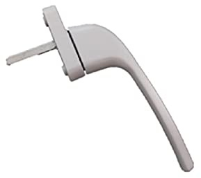 Fönsterhandtag för UPVC, Infällt låsbart fönsterhandtag i aluminiumlegering Elfenben for dubbla glasdörrar Fönster