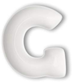Brandani Lettera G 10,5x10,5 cm Porcellana