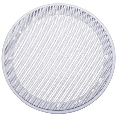 sourcing map Lautsprecher Gitter Abdeckung 6.5 Zoll 183mm Masche | Dekorativ Kreis Subwoofer Schutz Weiß