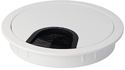 UMAXO® - Pasacables de Zamak (80 mm de diámetro, con junta de cepillo), color blanco
