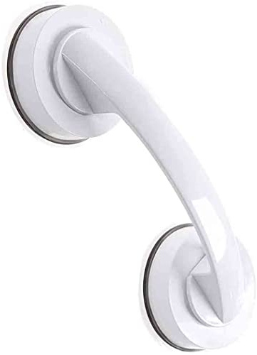 White Suction Grab Bar Puller Powerful Handrail Grip, Super Power Suction Cup Door Handle Grip Bar Armrest Bathtub Handle for Window Door Drawer Cabinet Mini Fridge Grab Puller