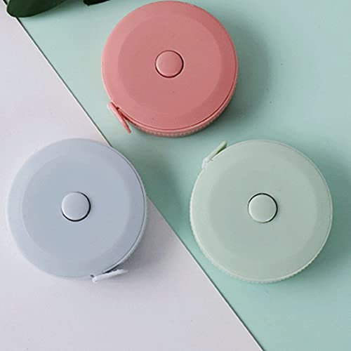 Cezmkio 3 Stück Massband Körper, Maßband Körper 200cm/79inch, Einziehbares Maßbänder für Körpermaße zum Nähen von Schneidern, Basteltuch, Flexibles Maßband Körper, kleine Tasche, Kindergröße