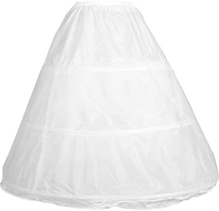 Cancan Jupe de communion pour femme Rockabilly Crinoline Robe de mariée Jupe Fallera Miriñace pour robes vintage et Lolita Blanc Taille unique