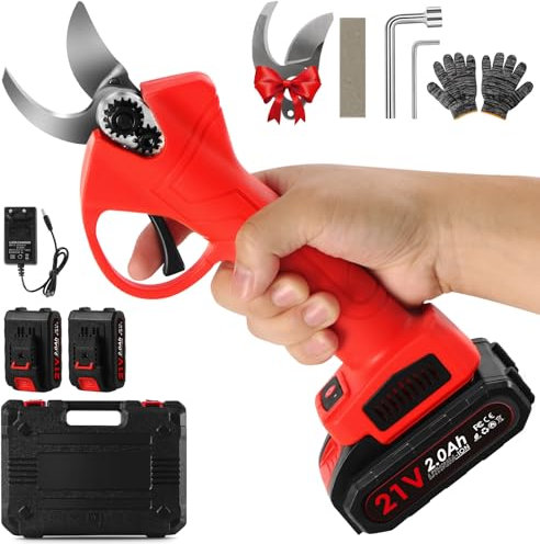 Forbici Potatura Elettriche con Batteria 2 * 2000mAh, Diametro di Taglio di 30 mm è Adatto per Frutteto, Giardino,Fattoria