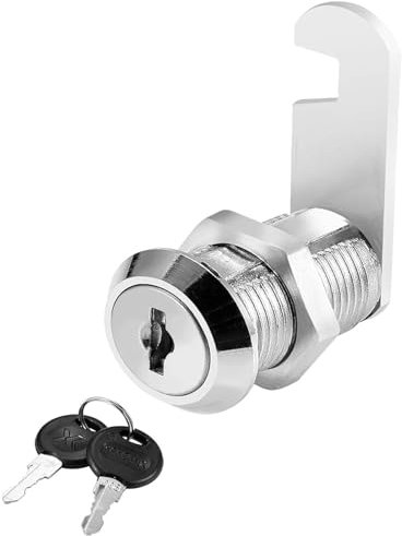 NTEK Security Mailbox Lock, Letter Post Box Lock with 2 Keys, Security Drawer Locks for Mailbox Drawer Cupboard Cabinet Furniture Door Post Box Locks, Locker Tool Boxes (Pack of 1, 16 MM)